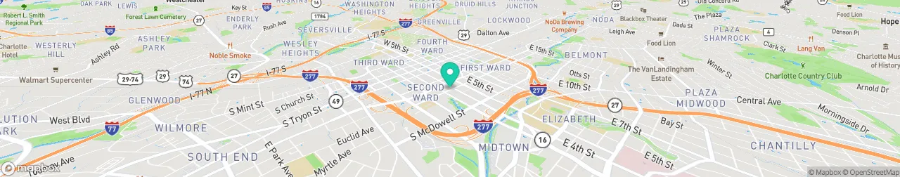 ev charging station on the map