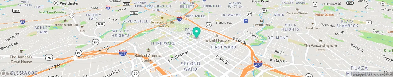 ev charging station on the map