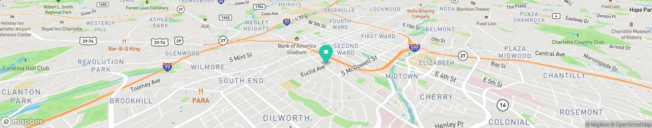 borne de recharge sur la carte