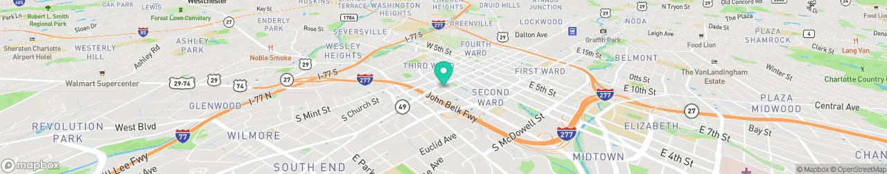 borne de recharge sur la carte