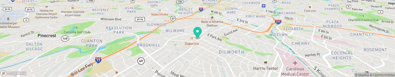 ev charging station on the map