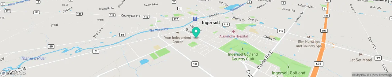 borne de recharge sur la carte