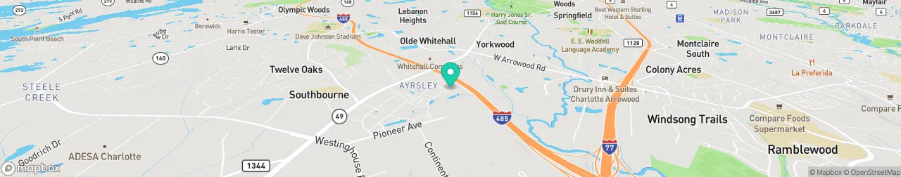 borne de recharge sur la carte