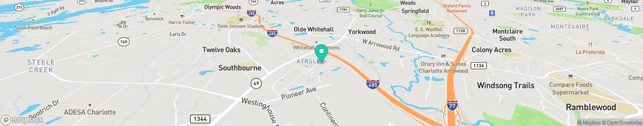 ev charging station on the map