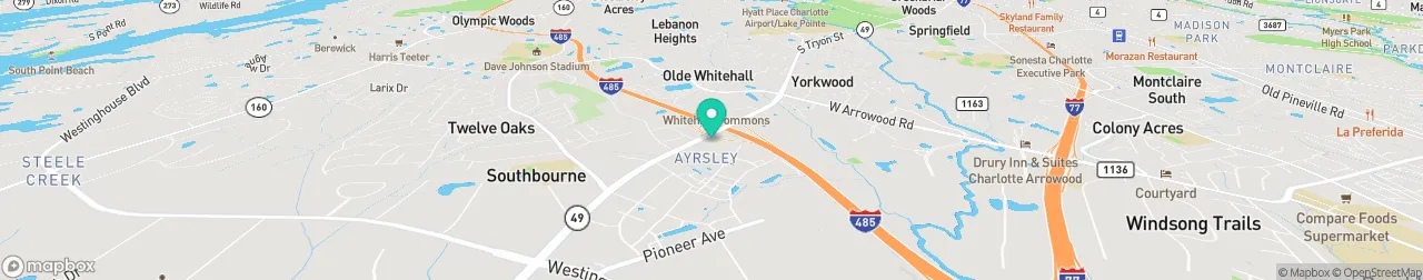 ev charging station on the map