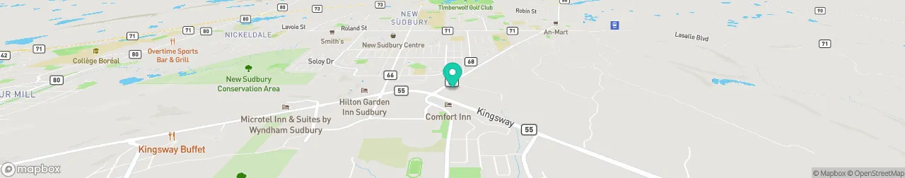 borne de recharge sur la carte