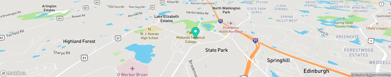 borne de recharge sur la carte