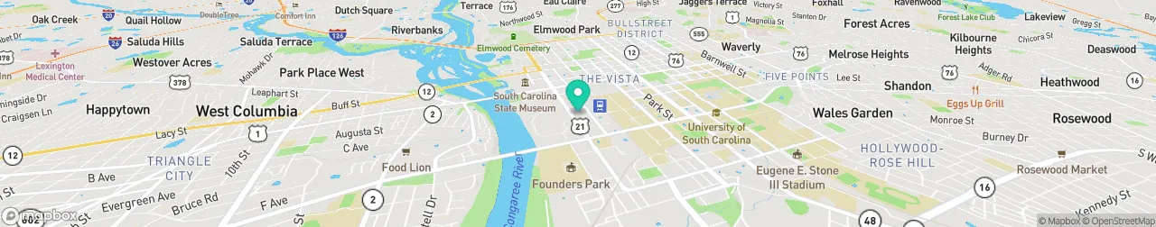 borne de recharge sur la carte