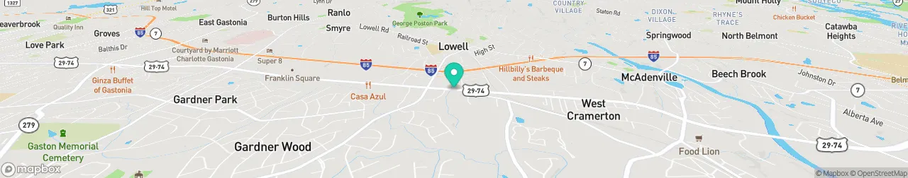 borne de recharge sur la carte