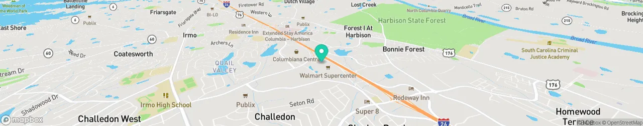 borne de recharge sur la carte