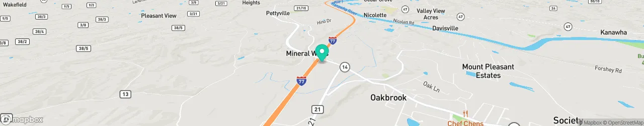 borne de recharge sur la carte