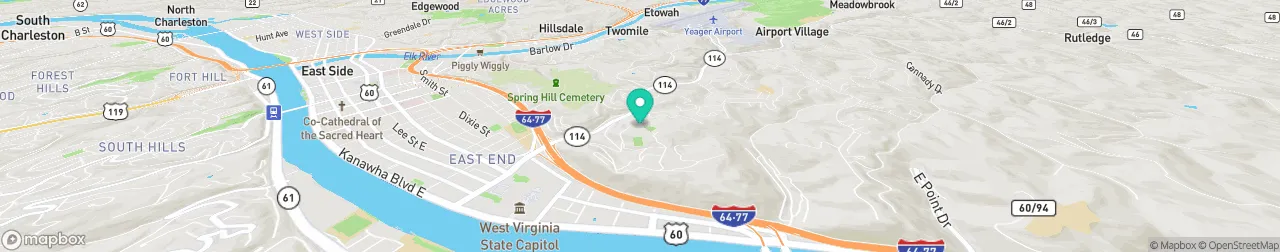 borne de recharge sur la carte