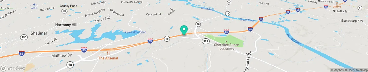 ev charging station on the map