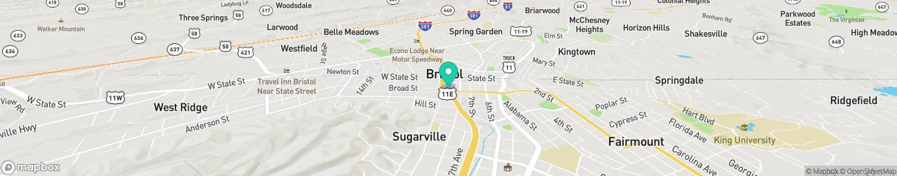 borne de recharge sur la carte