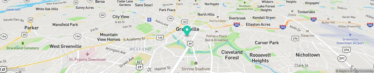 borne de recharge sur la carte