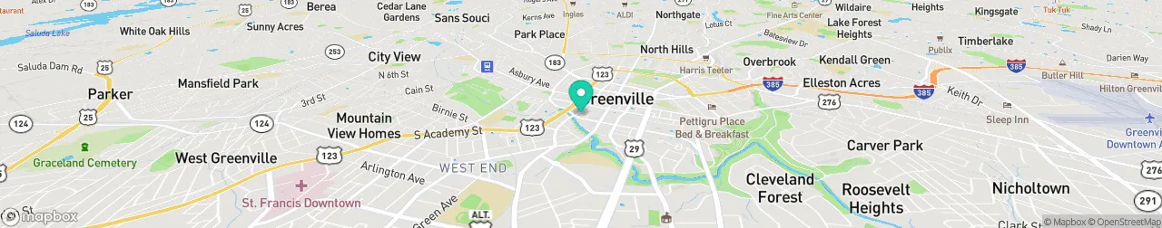 borne de recharge sur la carte