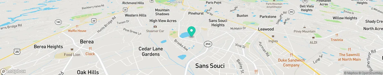 borne de recharge sur la carte