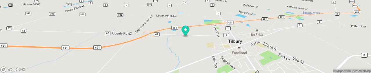 borne de recharge sur la carte