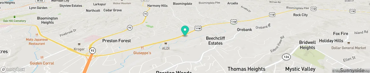 borne de recharge sur la carte