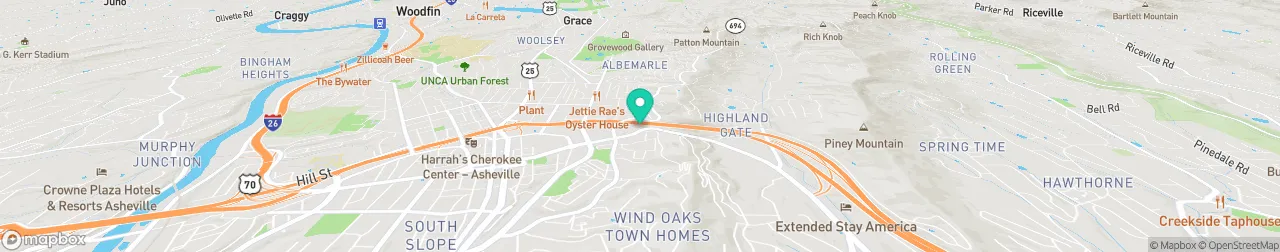 borne de recharge sur la carte