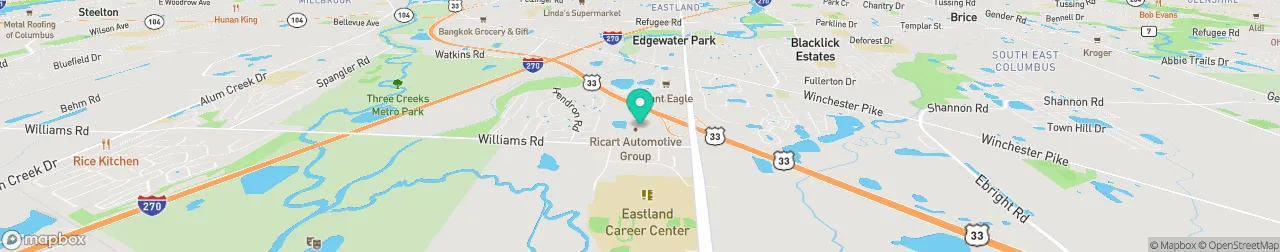 borne de recharge sur la carte