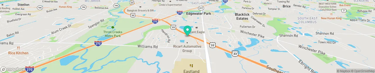 borne de recharge sur la carte