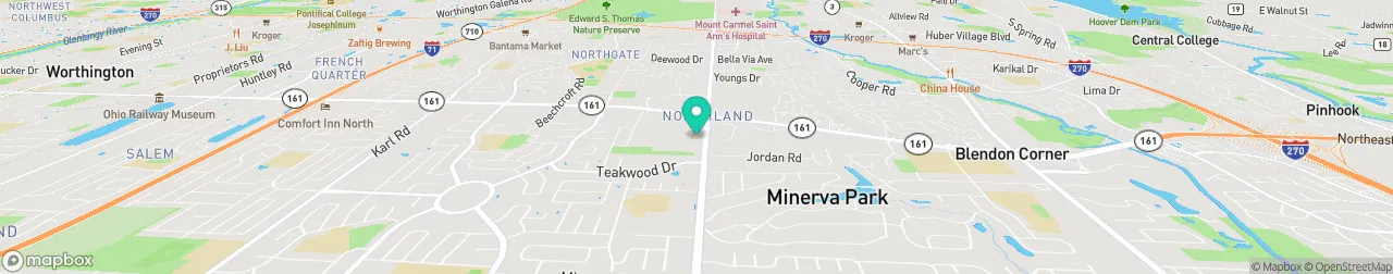 borne de recharge sur la carte