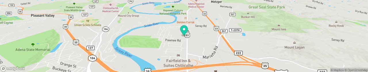 borne de recharge sur la carte