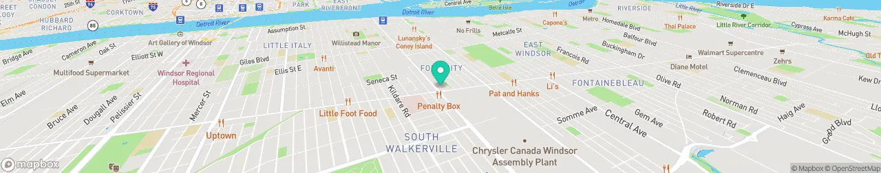 borne de recharge sur la carte