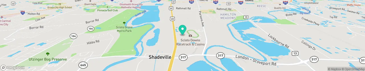 borne de recharge sur la carte