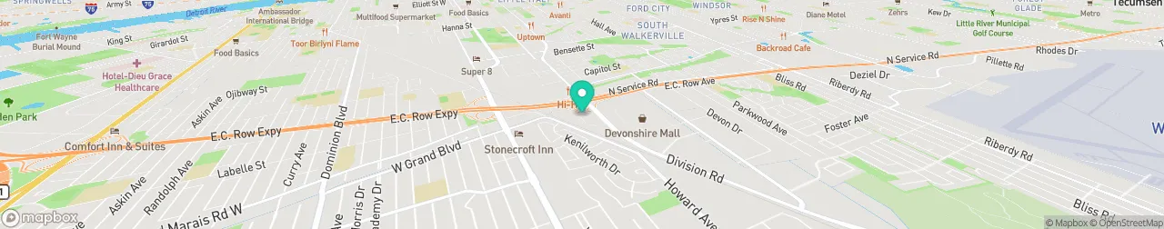 borne de recharge sur la carte