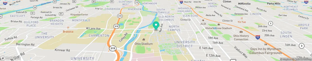 borne de recharge sur la carte