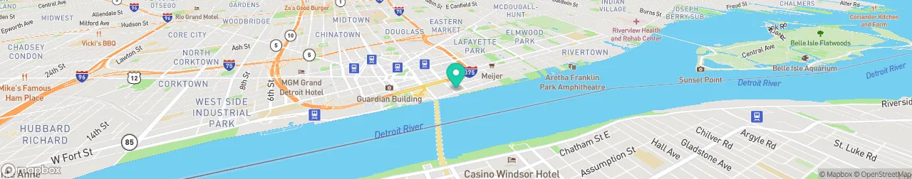 borne de recharge sur la carte