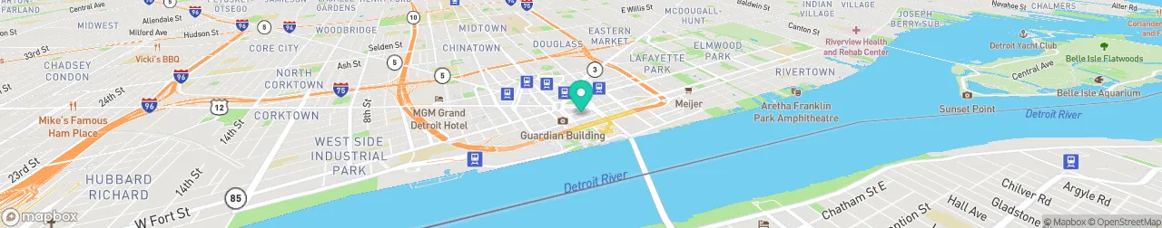 borne de recharge sur la carte