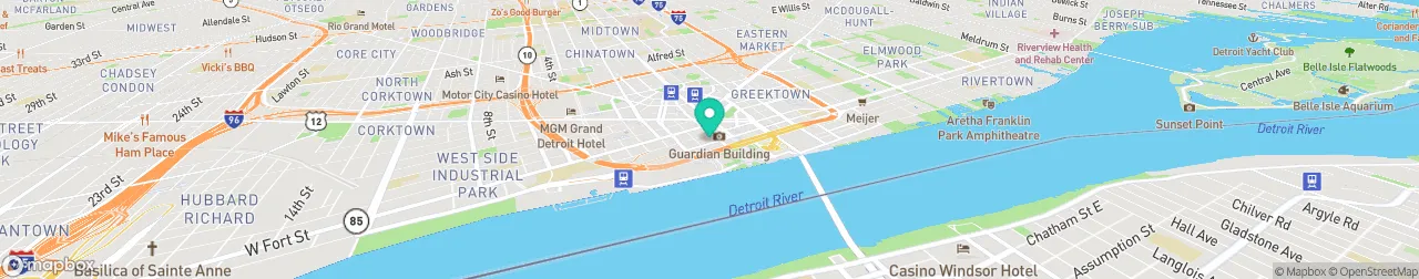 borne de recharge sur la carte