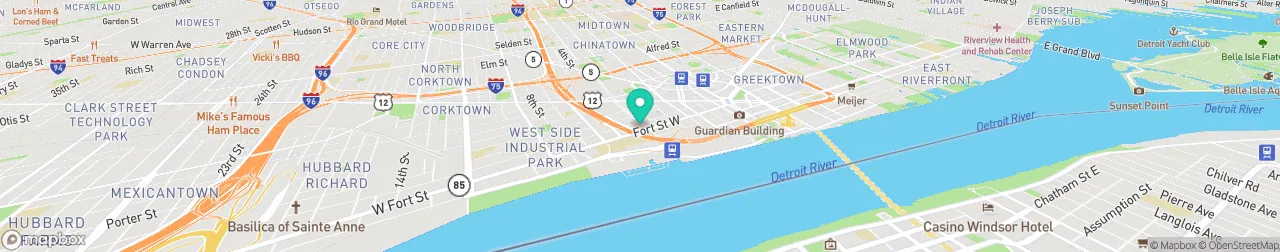 borne de recharge sur la carte