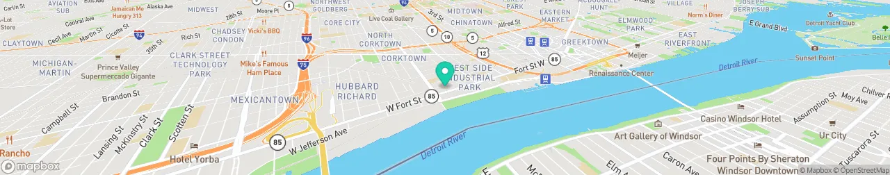 borne de recharge sur la carte