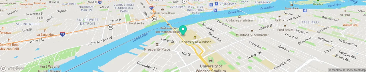 borne de recharge sur la carte