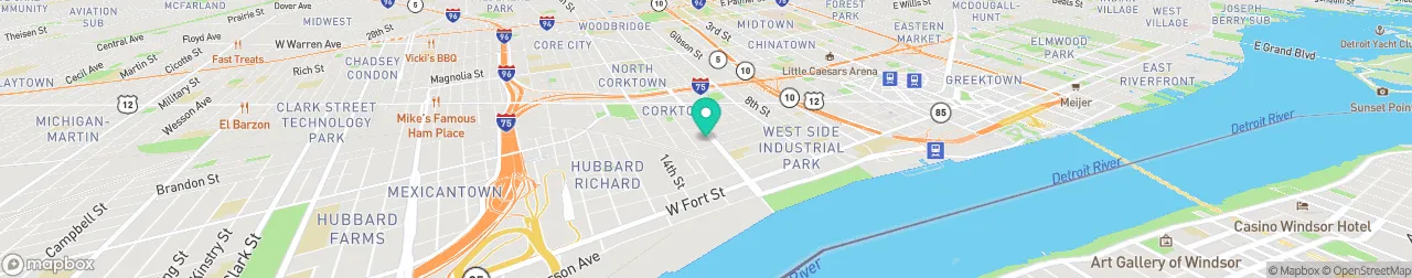 borne de recharge sur la carte