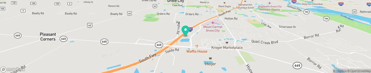 borne de recharge sur la carte