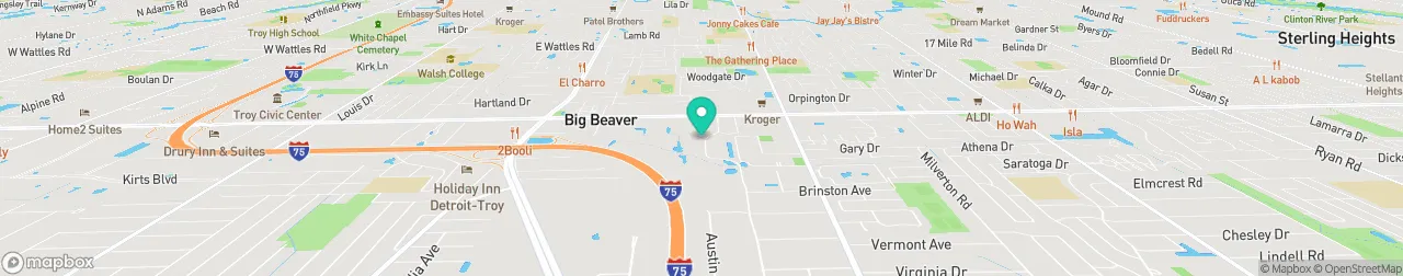 ev charging station on the map