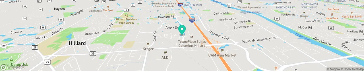 borne de recharge sur la carte