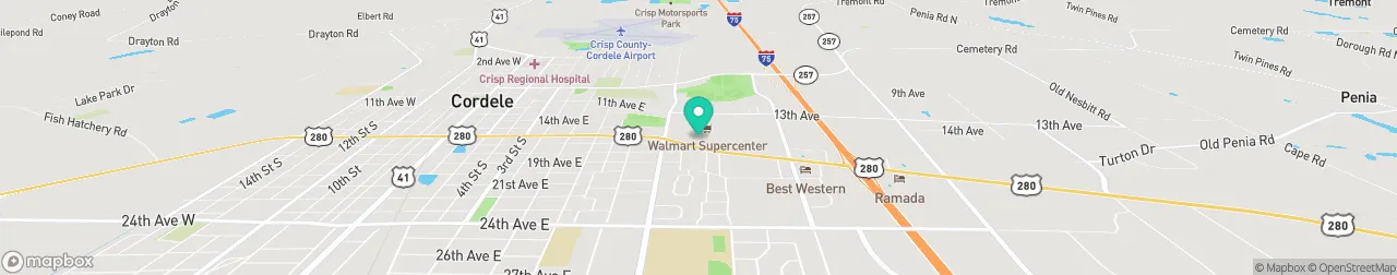 ev charging station on the map