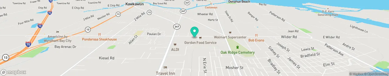 borne de recharge sur la carte