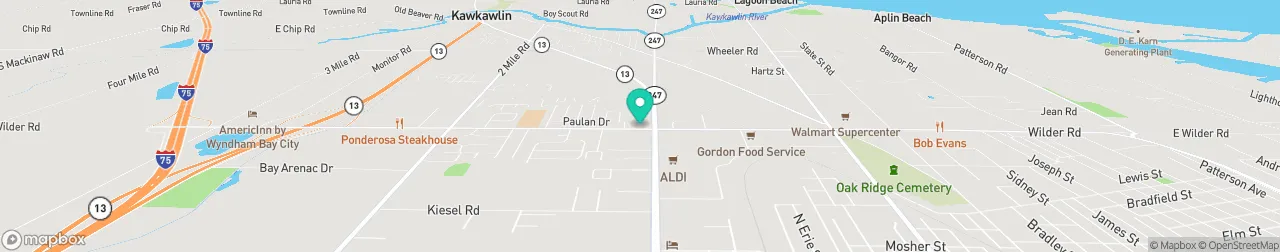 ev charging station on the map