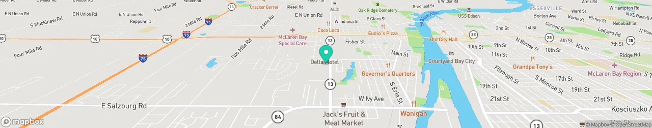 borne de recharge sur la carte