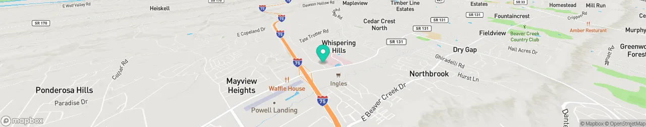 borne de recharge sur la carte