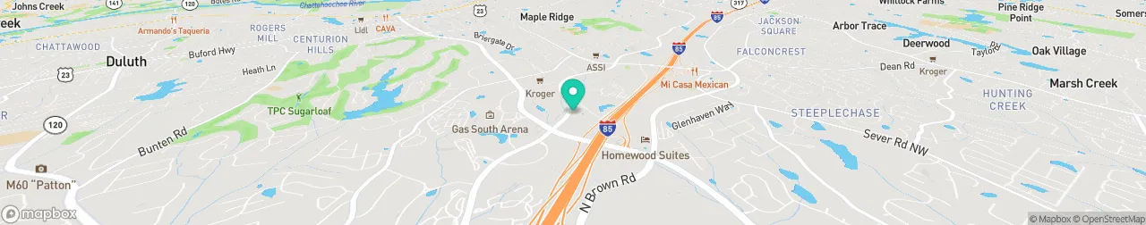 borne de recharge sur la carte