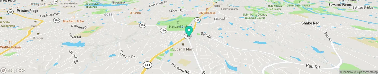 borne de recharge sur la carte