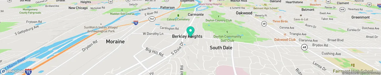 borne de recharge sur la carte